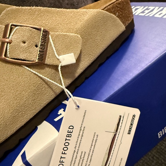 Birkenstock Suede Clogs in Khaki EU 40 US MENS 7 WOMENS 9 - Picture 4 of 7